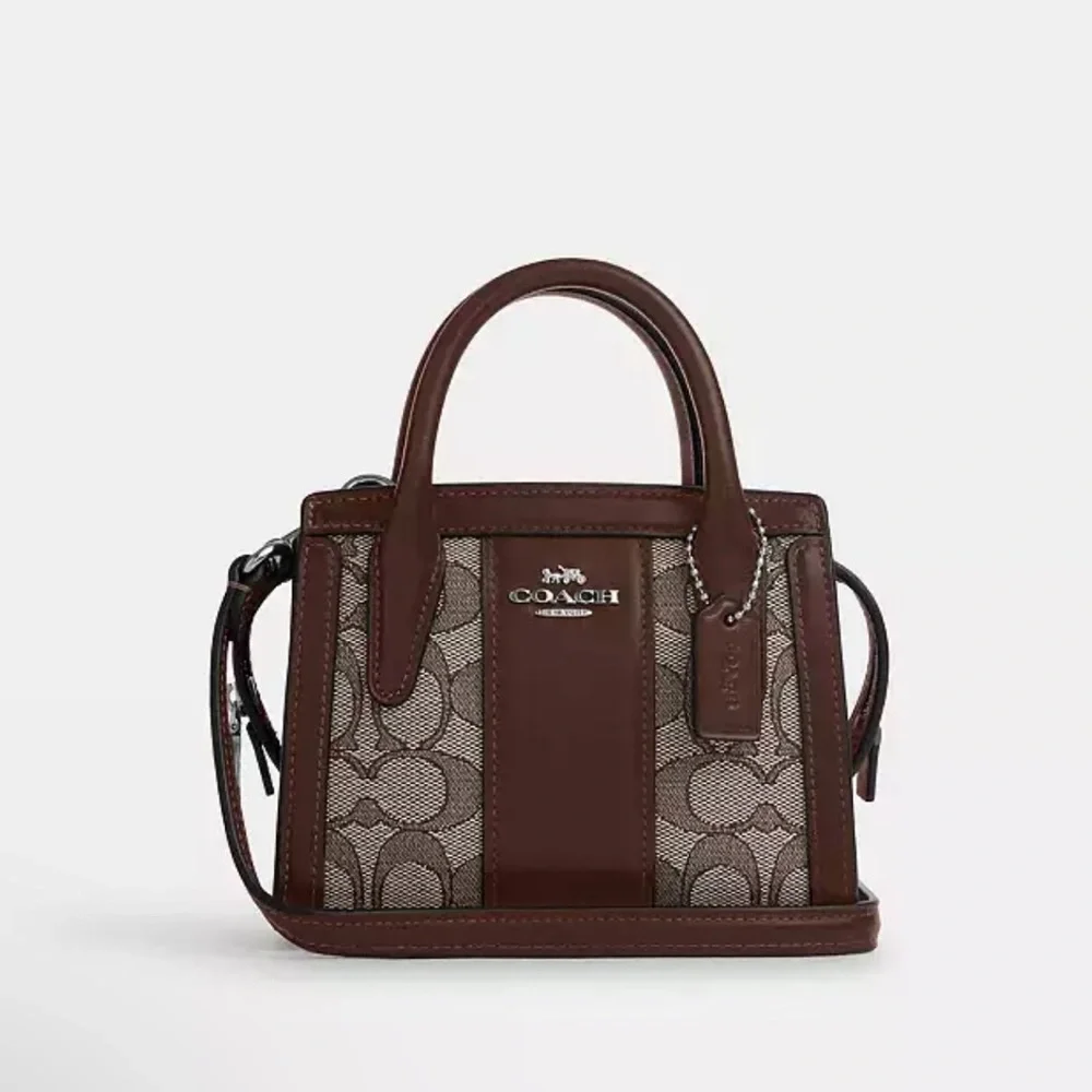 Coach Andrea mini carryall in signature jacquard - Picture 2 of 7